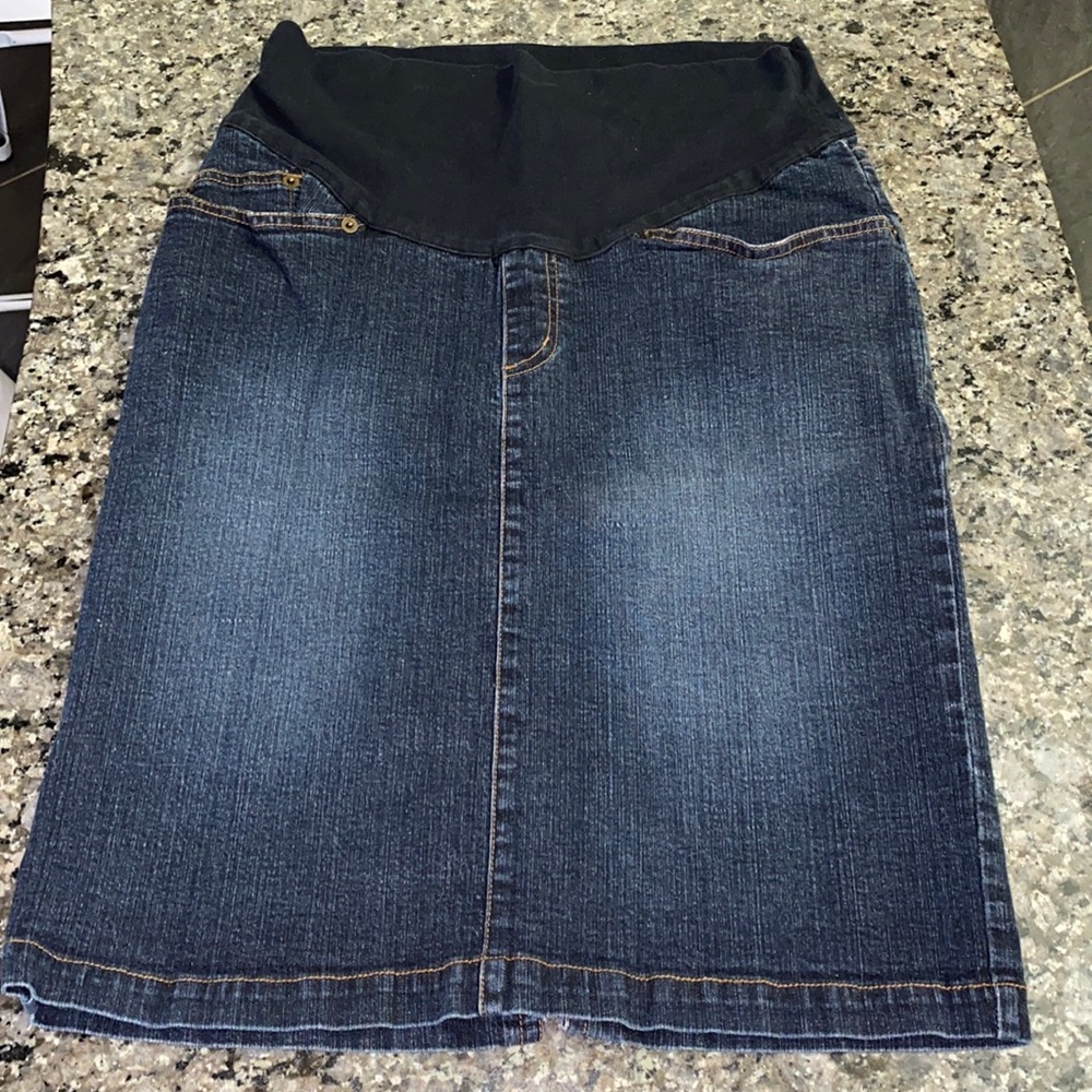 Maternity Jean Skirt